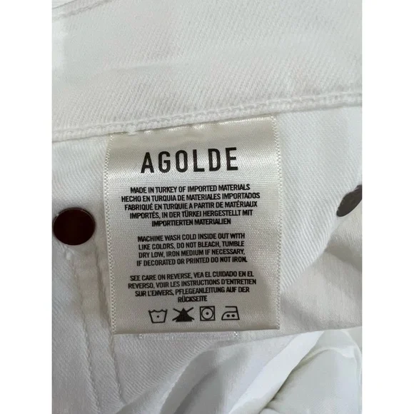 Agolde Riley High Rise Straight Crop Jeans Size 27